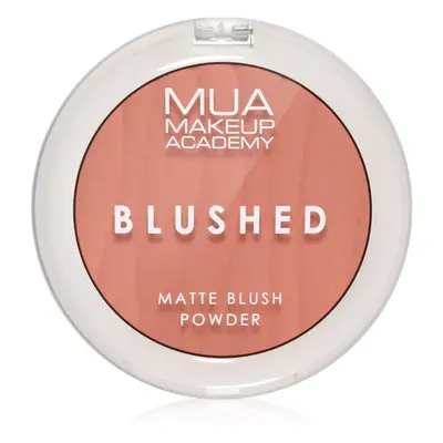 MUA Makeup Academy Blushed Powder Blusher púderes arcpír árnyalat Rose Tea 5 g