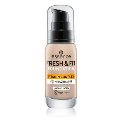 Essence Fresh & Fit folyékony make-up árnyalat 10 Fresh Ivory 30 ml