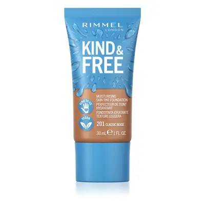 Rimmel Kind & Free könnyű hidratáló alapozó árnyalat 201 Classic Beige 30 ml