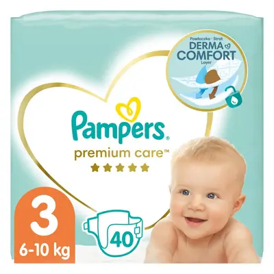 Pampers Premium Care Size 3 eldobható pelenkák 6-10 kg 40 db