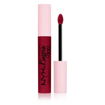 NYX Professional Makeup Lip Lingerie XXL matt folyékony állagú ajakrúzs árnyalat 22 - Sizzlin 4 