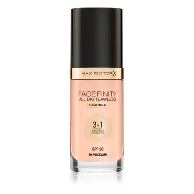 Max Factor Facefinity All Day Flawless tartós alapozó SPF 20 árnyalat 30 Porcelain 30 ml