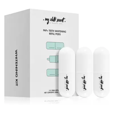 My White Secret PAP+ Teeth Whitening Refill Pods fehérítő aktiváló gél utántöltő 3x10 ml