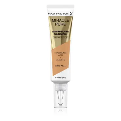 Max Factor Miracle Pure Skin tartós alapozó SPF 30 árnyalat 70 Warm Sand 30 ml