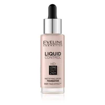 Eveline Cosmetics Liquid Control folyékony make-up pipettával árnyalat 005 Ivory 32 ml