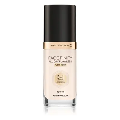 Max Factor Facefinity All Day Flawless tartós alapozó SPF 20 árnyalat 10 Fair Porcelain 30 ml