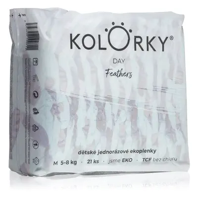 Kolorky Day Feathers eldobható ÖKO pelenkák M méret 5-8 Kg 21 db