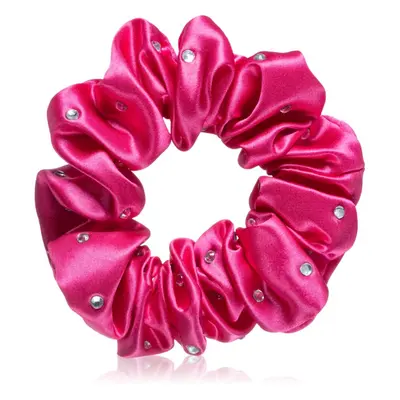 Crystallove Crystalized Silk Scrunchie selyem hajgumi szín Hot Pink 1 db