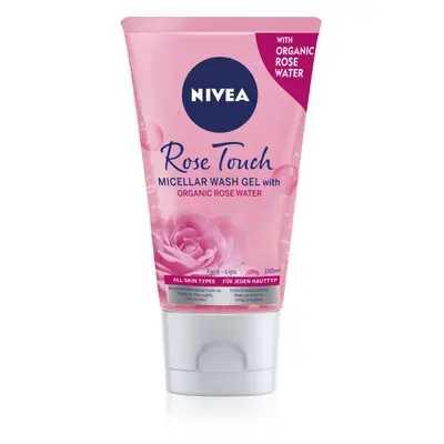 Nivea Rose Touch tisztító micellás gél 150 ml