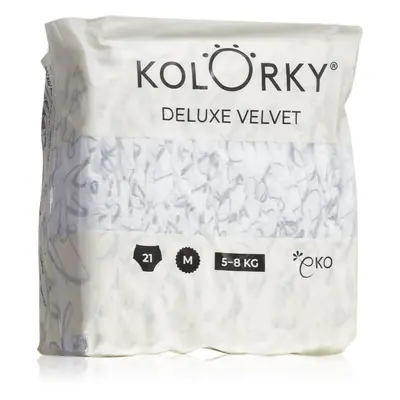 Kolorky Deluxe Velvet Love Live Laugh eldobható ÖKO pelenkák M méret 5-8 Kg 21 db