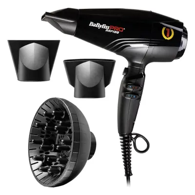 BaByliss PRO Rapido BAB7000IE hajszárító Light Black