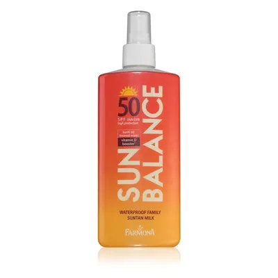 Farmona Sun Balance védő naptej az egész családnak SPF50 200 ml