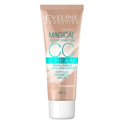 Eveline Cosmetics Magical Colour Correction CC krém SPF 15 árnyalat 52 Medium Beige 30 ml