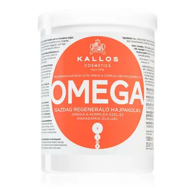 Kallos KJMN Professional Omega tápláló hajmaszk omega 6 komplexszel és makadámia olajjal 1000 ml