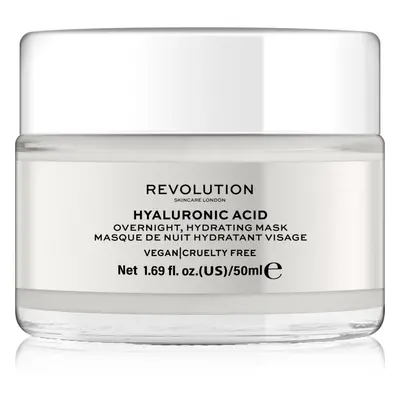 Revolution Skincare Hyaluronic Acid éjszakai hidratáló maszk az arcra 50 ml