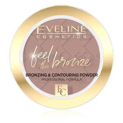 Eveline Cosmetics Feel The Bronze bronzosító és kontúrozó púder árnyalat 01 Milky Way 4 g