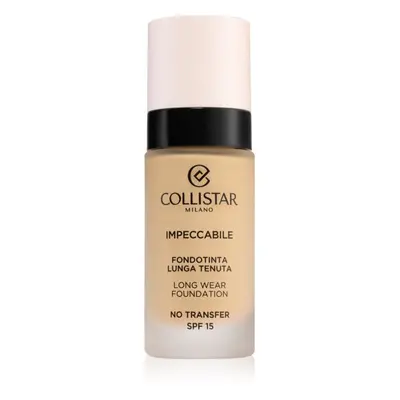 Collistar Impeccabile Long Wear Foundation tartós alapozó SPF 15 2G Golden Beige 30 ml