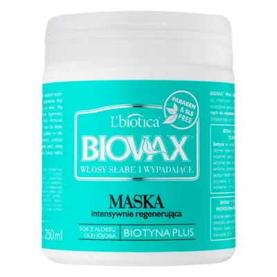 L’biotica Biovax Falling Hair erősítő maszk hajhullás ellen 250 ml