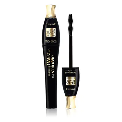 Bourjois Twist Up The Volume szempillaspirál a dús pillákért 2in1 kefével árnyalat Ultra Black 8