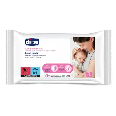 Chicco Breast Wipes nedves tisztító törlőkendők mellre 72 db