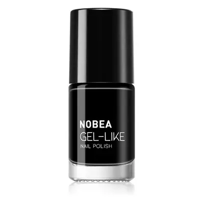 NOBEA Day-to-Day Gel-like Nail Polish körömlakk géles hatással árnyalat Black sapphire #N22 6 ml