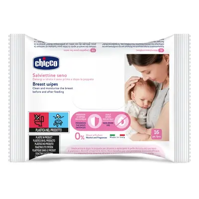 Chicco Breast Wipes nedves tisztító törlőkendők mellre 16 db