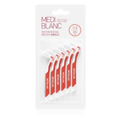 MEDIBLANC Interdental Pick-brush Angle fogközi fogkefe 6 db 0,5 mm Red 6 db