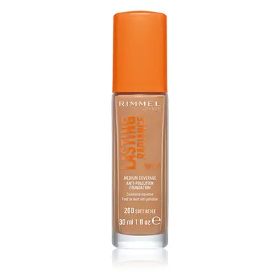 Rimmel Lasting Radiance élénkítő make-up SPF 25 árnyalat 200 Soft Beige 30 ml