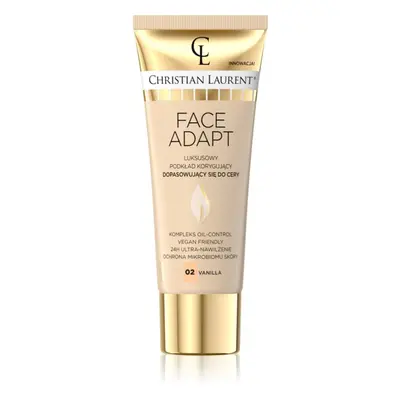 Christian Laurent Face Adapt bőrsimító hatású hidratáló alapozó árnyalat 02 Vanilla 30 ml