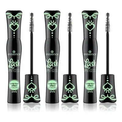 essence Lash PRINCESS Műszempilla hatású szempillaspirál takarékos kiszerelés 3 x 12 ml