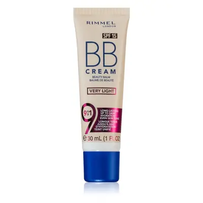 Rimmel BB Cream 9 in 1 BB krém SPF 15 árnyalat Very Light 30 ml