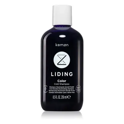 Kemon Liding Color Cold Shampoo sampon a sárga tónusok neutralizálására 250 ml