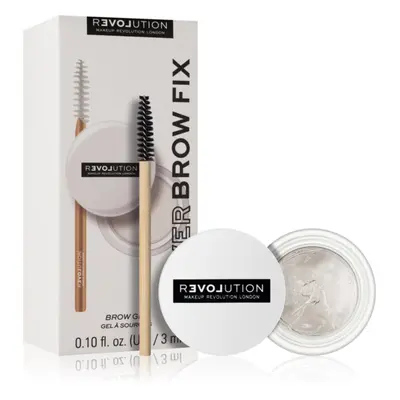 Revolution Relove Power Brow szemöldökzselé ecsettel árnyalat Clear 3 ml