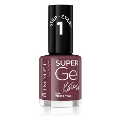 Rimmel Super Gel By Kate géles körömlakk UV/LED lámpa használata nélkül árnyalat 054 Trust You 1