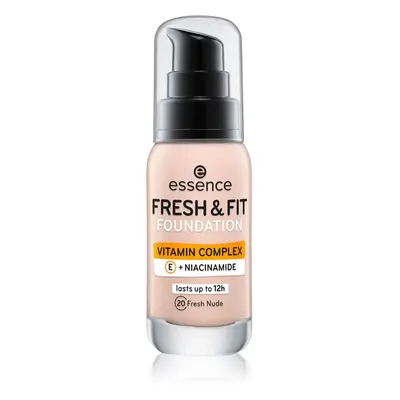 Essence Fresh & Fit folyékony make-up árnyalat 20 Fresh Nude 30 ml