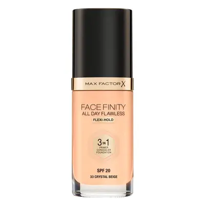 Max Factor Facefinity All Day Flawless tartós alapozó SPF 20 árnyalat 33 Crystal Beige 30 ml