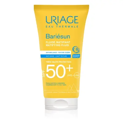 Uriage Bariésun Matifying Fluid SPF 50+ mattító folyadék hidratáló hatással SPF 50+ 50 ml