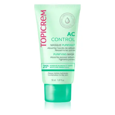 Topicrem AC Purifying Mask mélyen tisztító maszk kombinált és zsíros bőrre 50 ml