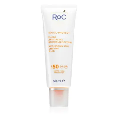 RoC Soleil Protect Anti Brown Spots Unifying Fluid könnyű védőfolyadék a sötét foltok ellen SPF 