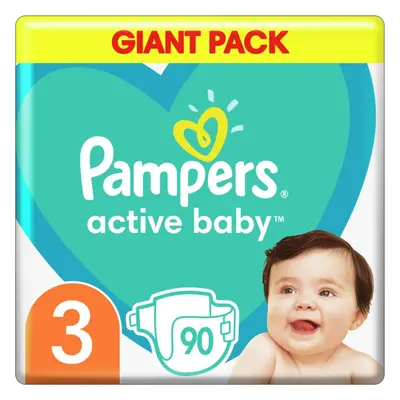 Pampers Active Baby Size 3 eldobható pelenkák 6-10 kg 90 db