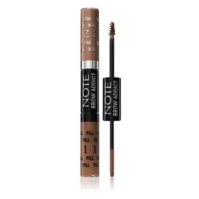 Note Cosmetique Brow Addict szemöldök korrekciós gél árnyalat 01 Dark Blonde 2x5 ml