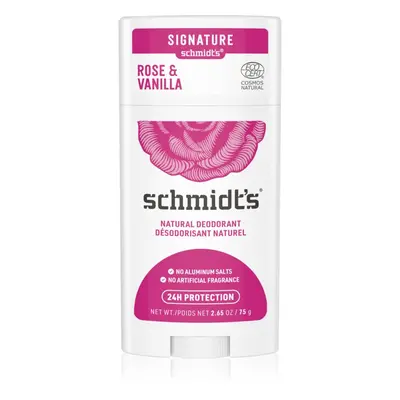 Schmidt's Rose + Vanilla alumínium sótól mentes dezodor 75 g