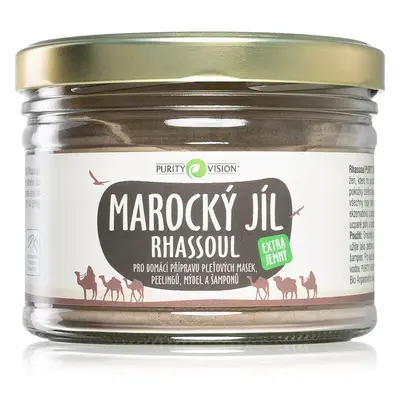 Purity Vision Rhassoul marokkói agyag arcpakolás-, peeling-, szappan- és samponkészítéshez 450 g