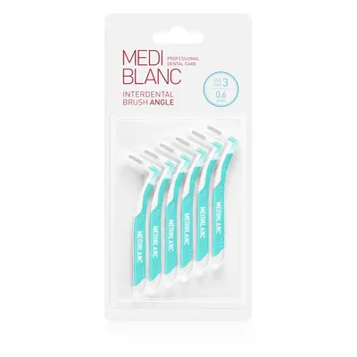 MEDIBLANC Interdental Pick-brush Angle fogközi fogkefe 6 db 0,6 mm Blue 6 db