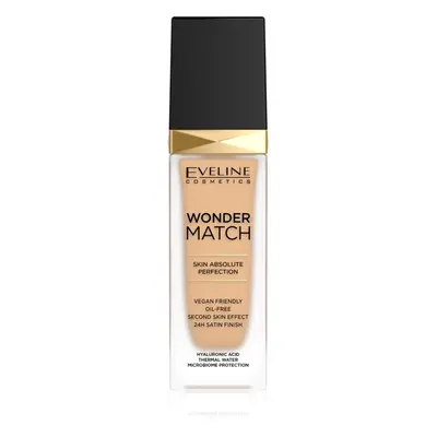 Eveline Cosmetics Wonder Match tartós folyékony alapozó hialuronsavval árnyalat 20 Medium Beige 