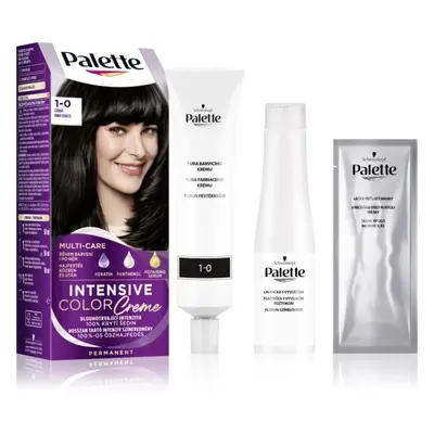 Schwarzkopf Palette Intensive Color Creme tartós hajfesték árnyalat 1-0 N1 Black 1 db