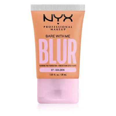 NYX Professional Makeup Bare With Me Blur Tint hidratáló alapozó árnyalat 07 Golden 30 ml