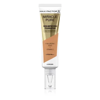 Max Factor Miracle Pure Skin tartós alapozó SPF 30 árnyalat 80 Bronze 30 ml