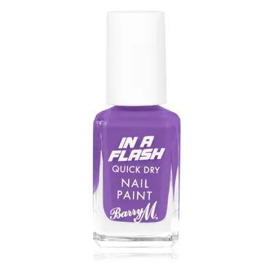 Barry M IN A FLASH gyorsan száradó körömlakk árnyalat Patient Purple 10 ml