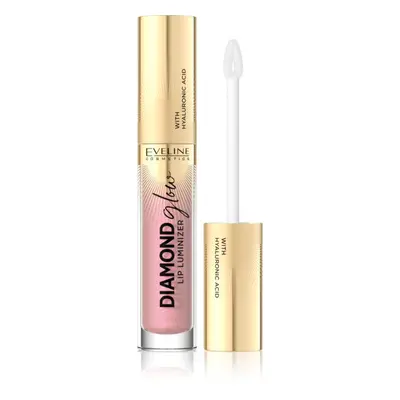 Eveline Cosmetics Diamond Glow csillogó ajakfény hialuronsavval árnyalat 08 Honey Glam 4,5 ml